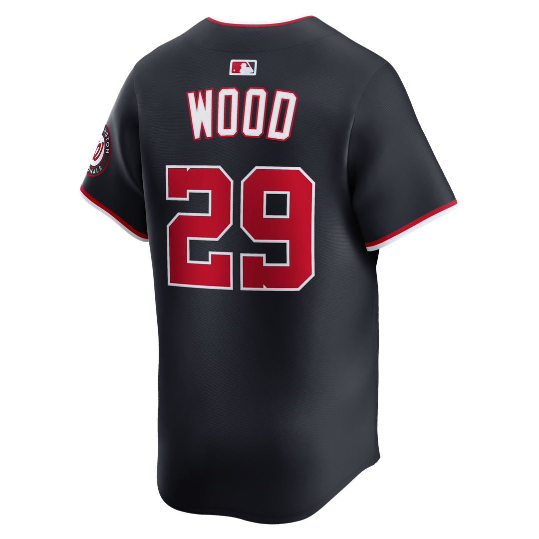 Washington Nationals James Wood Nike Alternate Limited Jersey - Navy