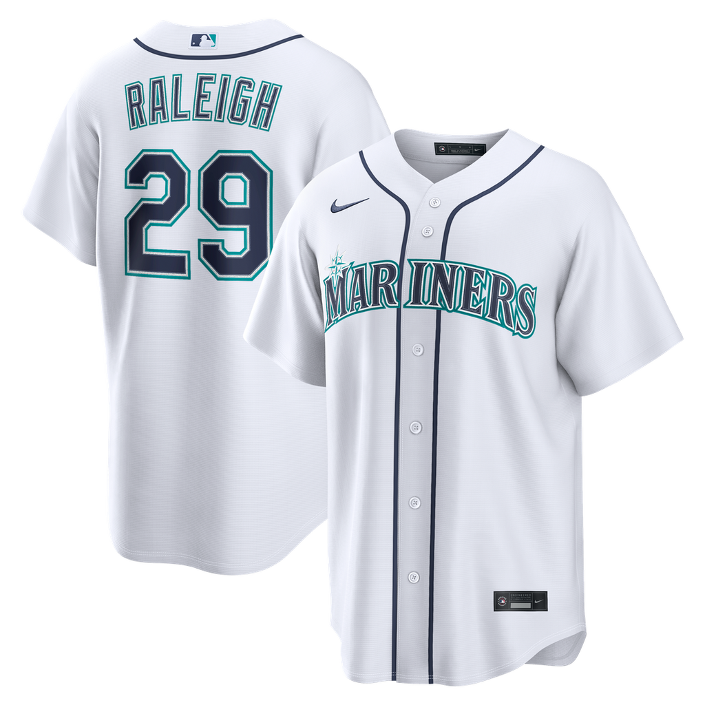 Seattle Mariners Cal Raleigh Nike Road Replica Jersey - Navy