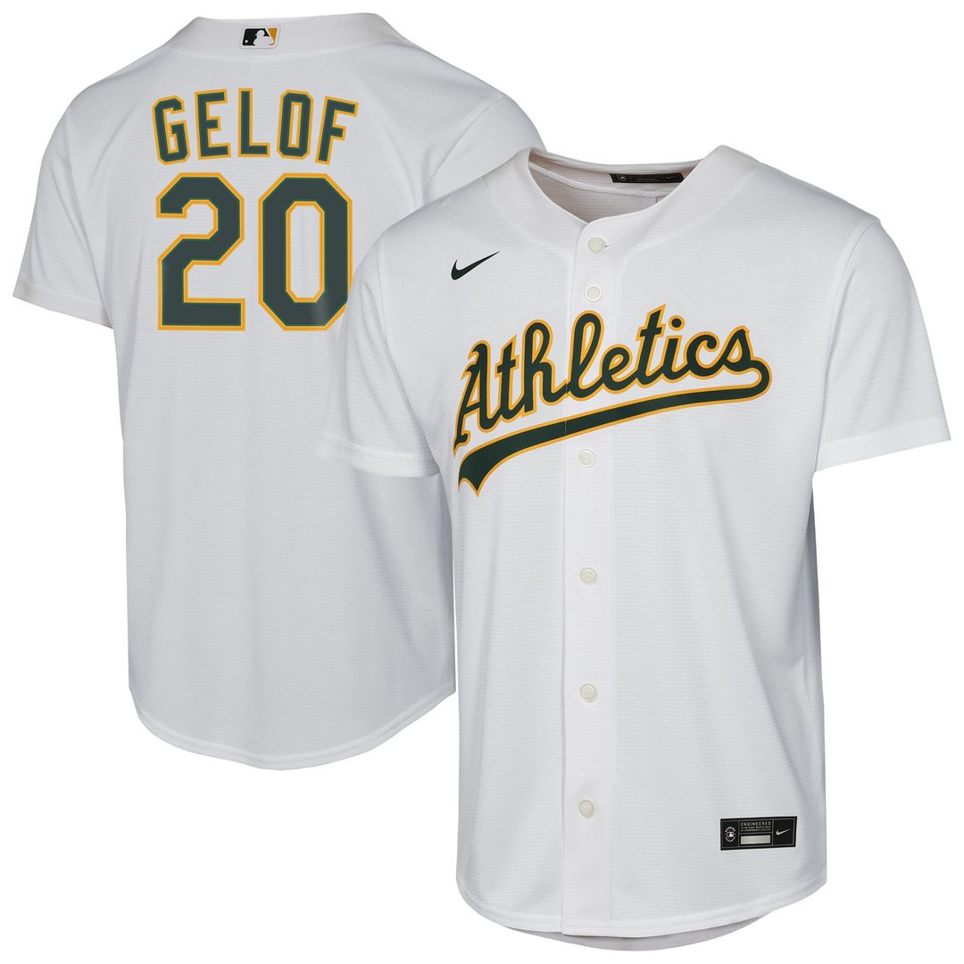 Athletics Zack Gelof Nike Youth Home Replica Jersey - White