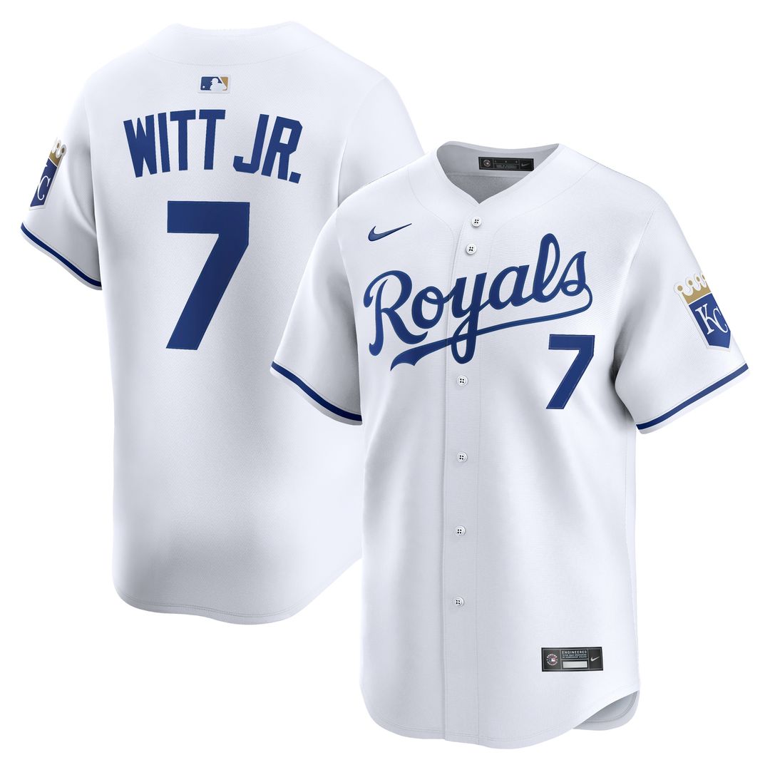 Kansas City Royals Bobby Witt Jr. Nike Home Limited Jersey - White