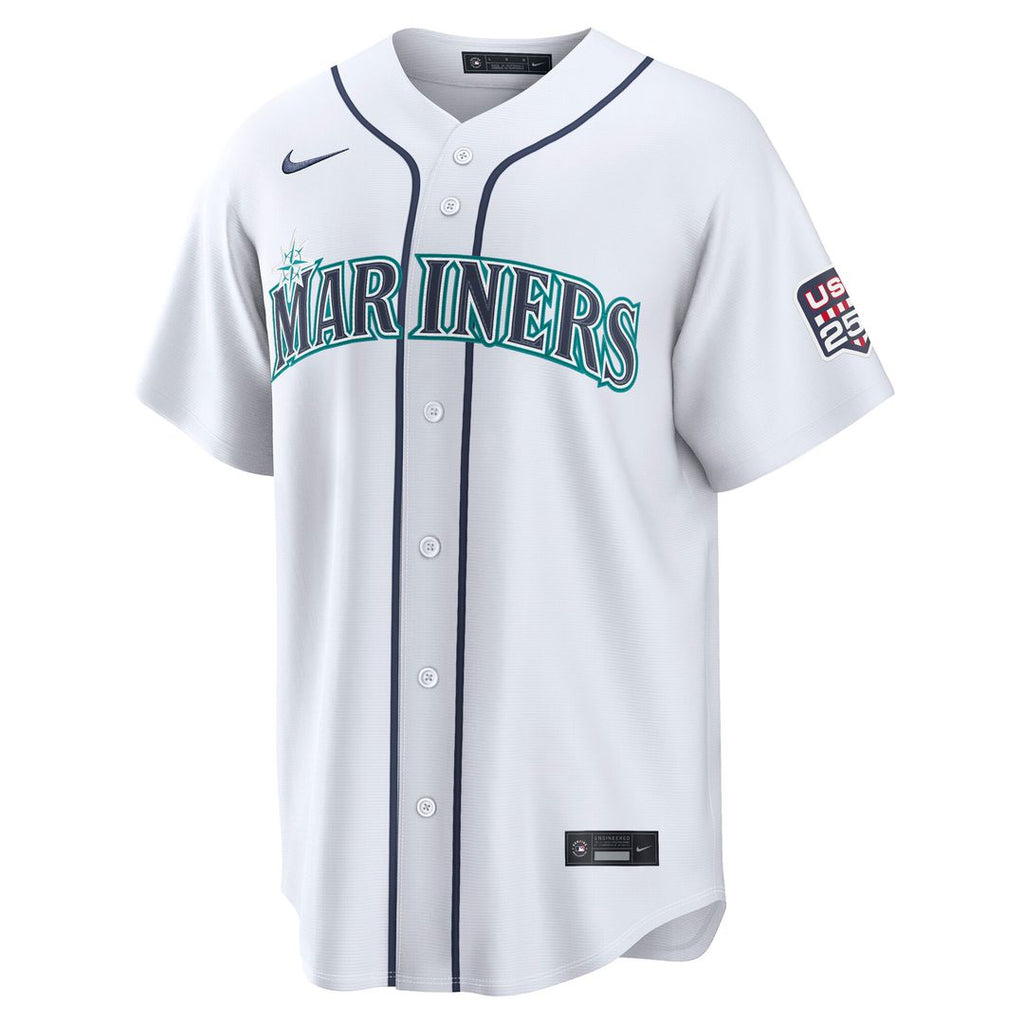 Seattle Mariners Cal Raleigh Nike USA 250 Fourth of July Home Stadium Jersey - White