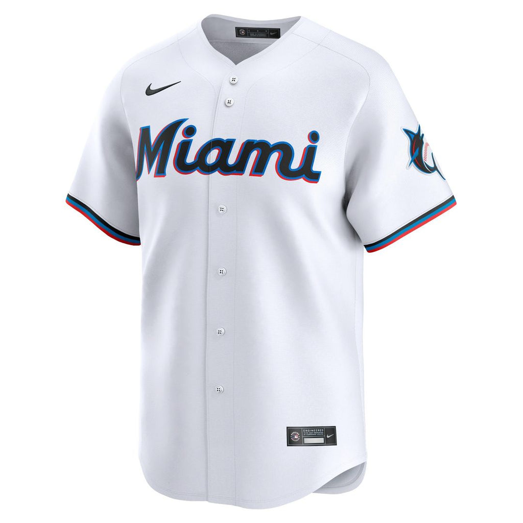 Miami Marlins Sandy Alcantara Nike Home Limited Jersey - White
