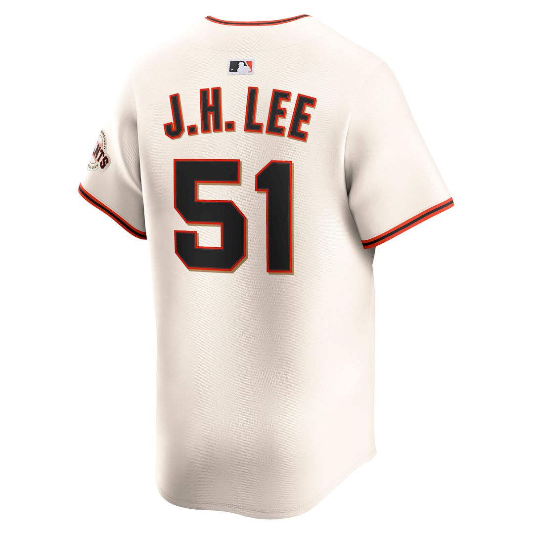 San Francisco Giants Jung Hoo Lee Nike Home Limited Jersey - Cream