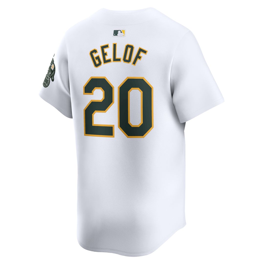 Athletics Zack Gelof Nike Home Limited Jersey - White