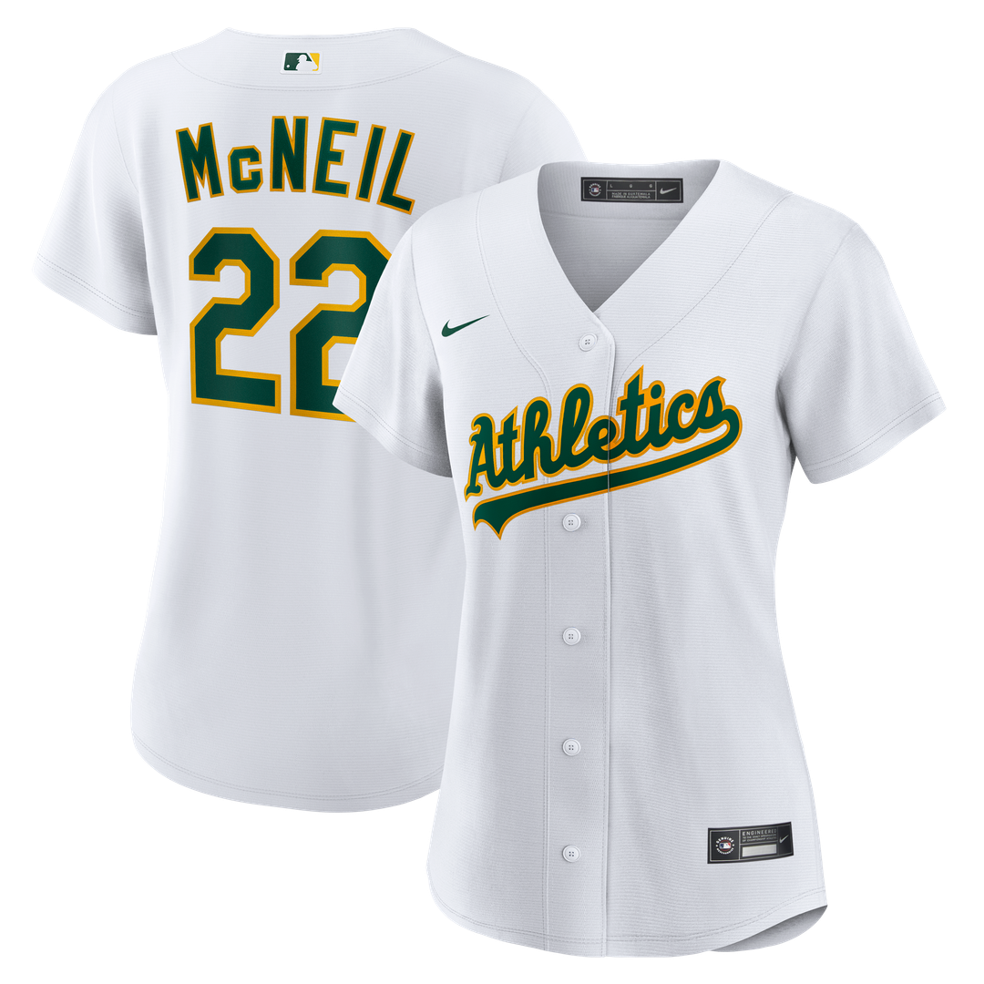 Athletics Jeff McNeil Nike Women's Home Replica Jersey - White