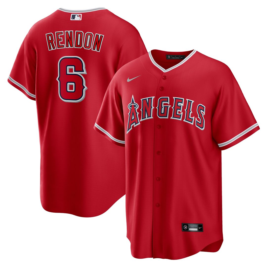 Los Angeles Angels Anthony Rendon Nike Alternate Replica Player Name Jersey - Red
