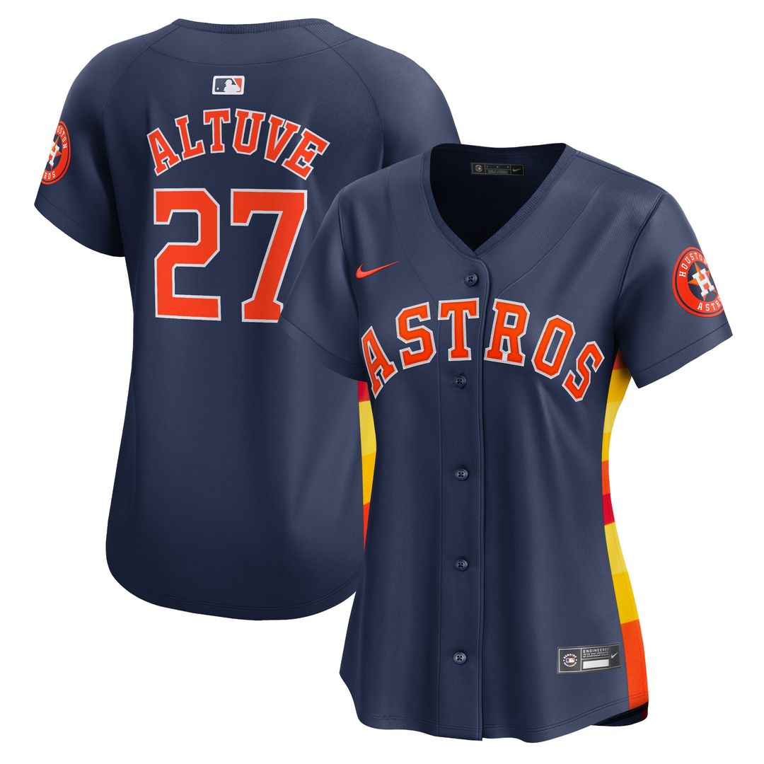 Houston Astros Jose Altuve Nike Women's Alternate Limited Jersey - Navy