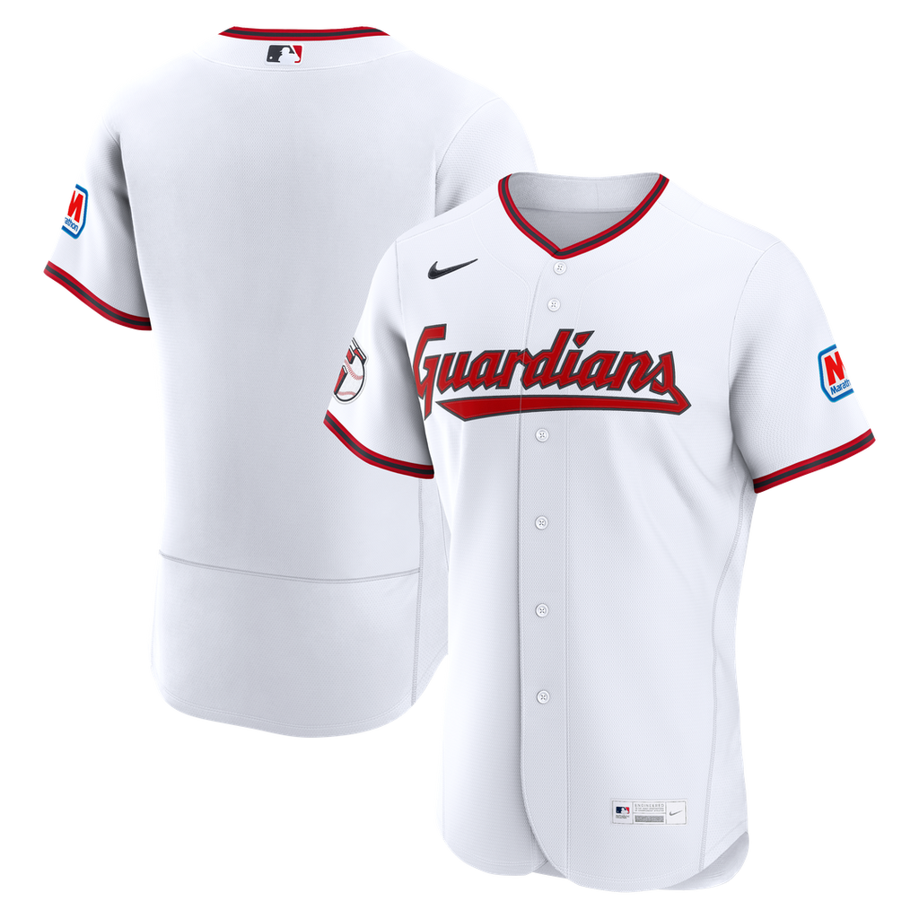 Cleveland Guardians Nike Alternate Authentic Sponsor Patch Jersey - Navy