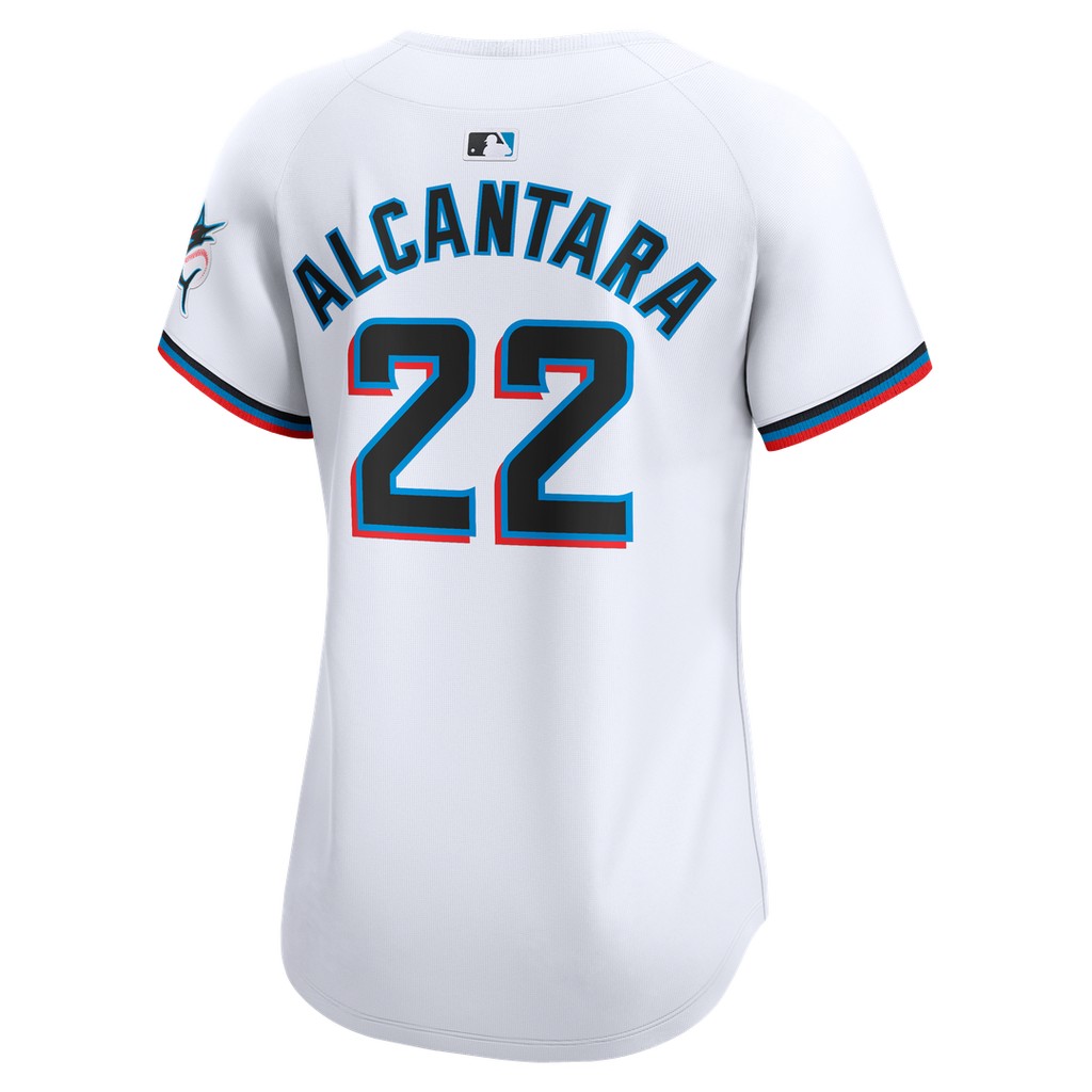 Miami Marlins Sandy Alcantara Nike Women's Home Limited Jersey - White
