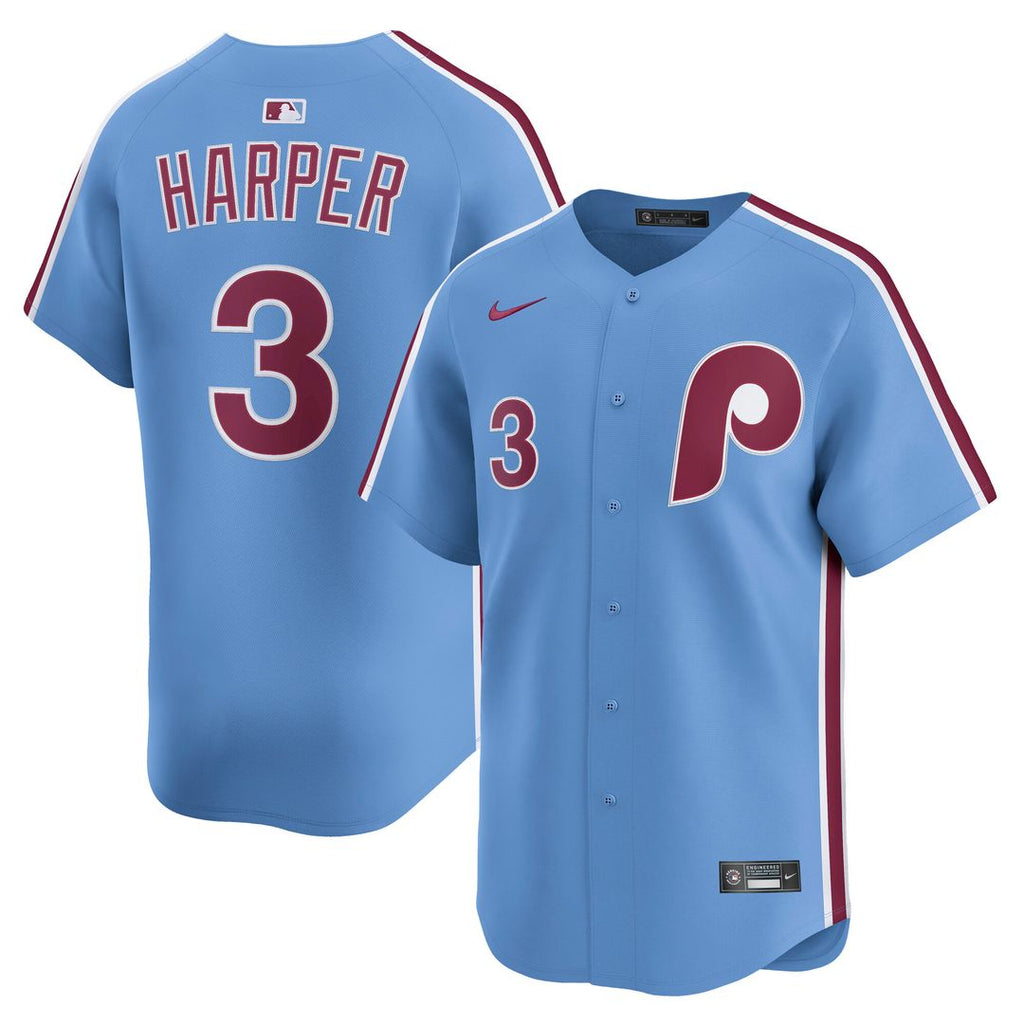Philadelphia Phillies Bryce Harper Nike Home Limited Jersey - White