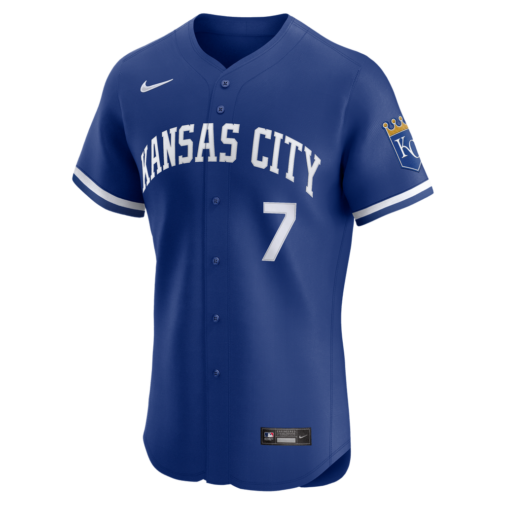 Kansas City Royals Bobby Witt Jr. Nike Alternate 2 Elite Jersey - Royal