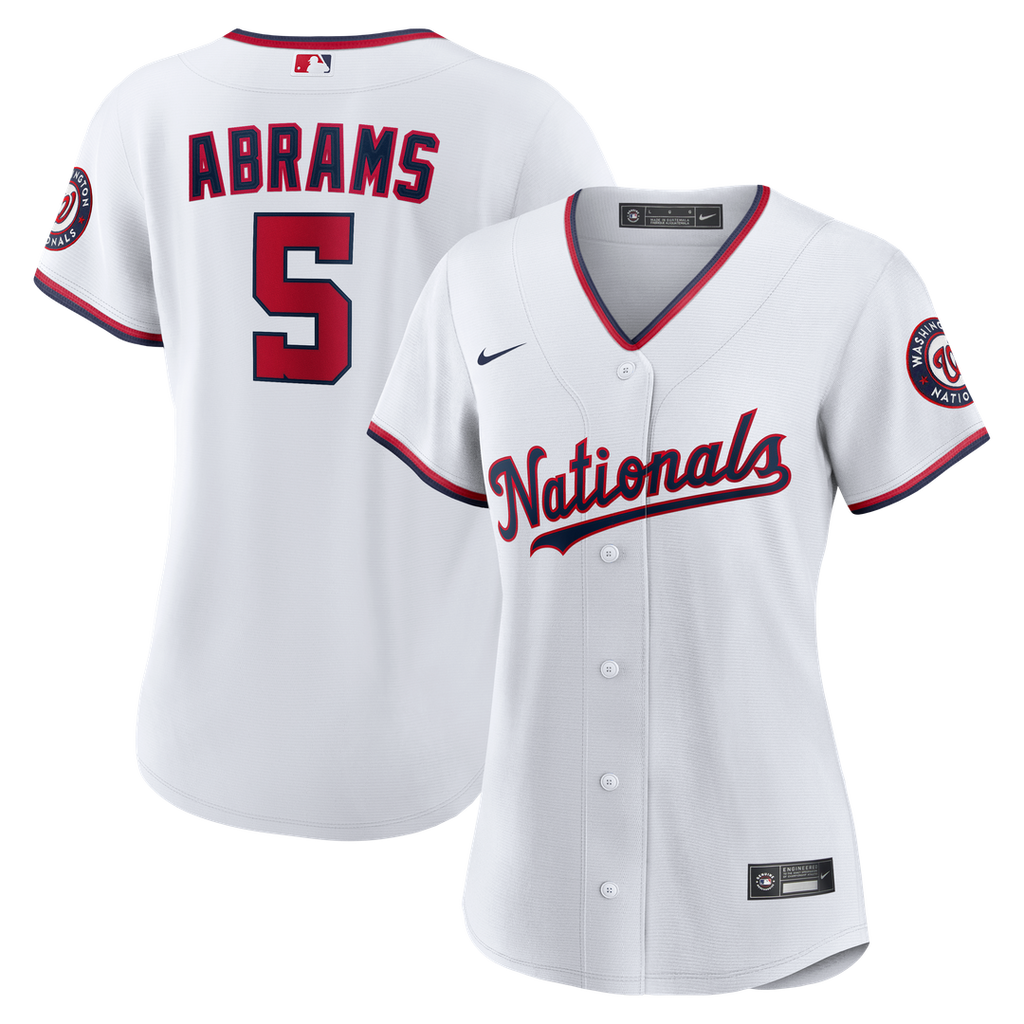 Washington Nationals CJ Abrams Nike Women's Home Replica Jersey - White