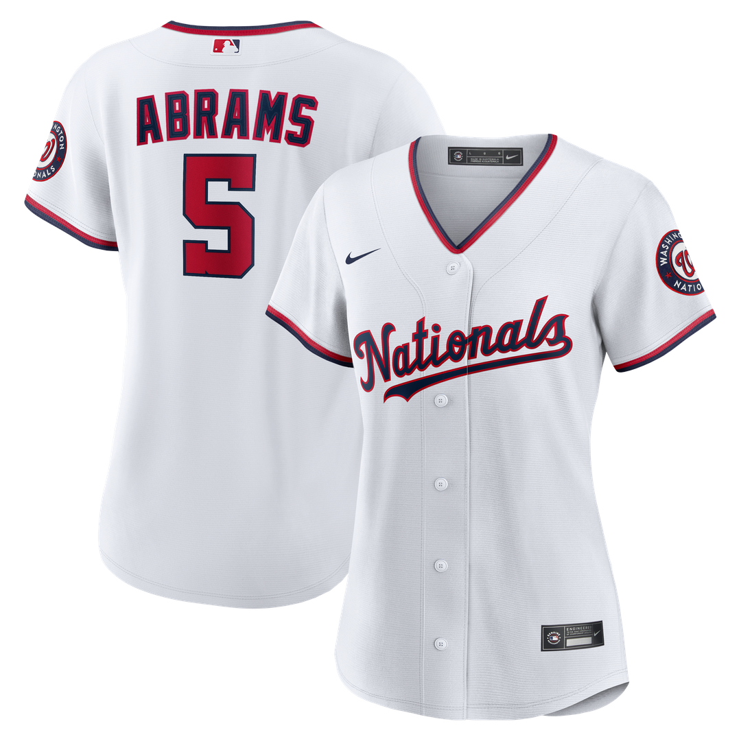 Washington Nationals CJ Abrams Nike Women's Home Replica Jersey - White