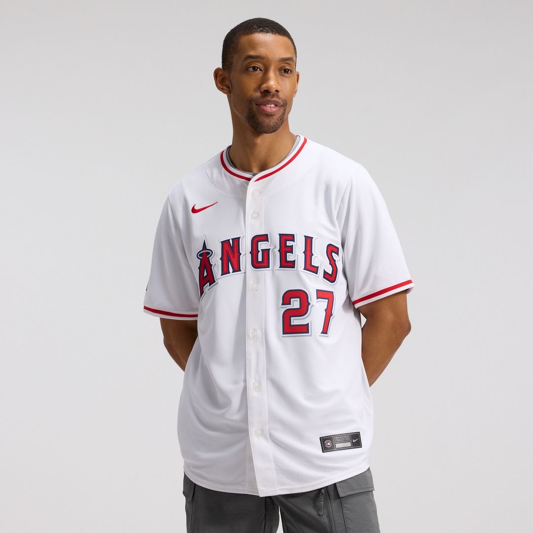 Los Angeles Angels Mike Trout Nike Home Limited Jersey - White
