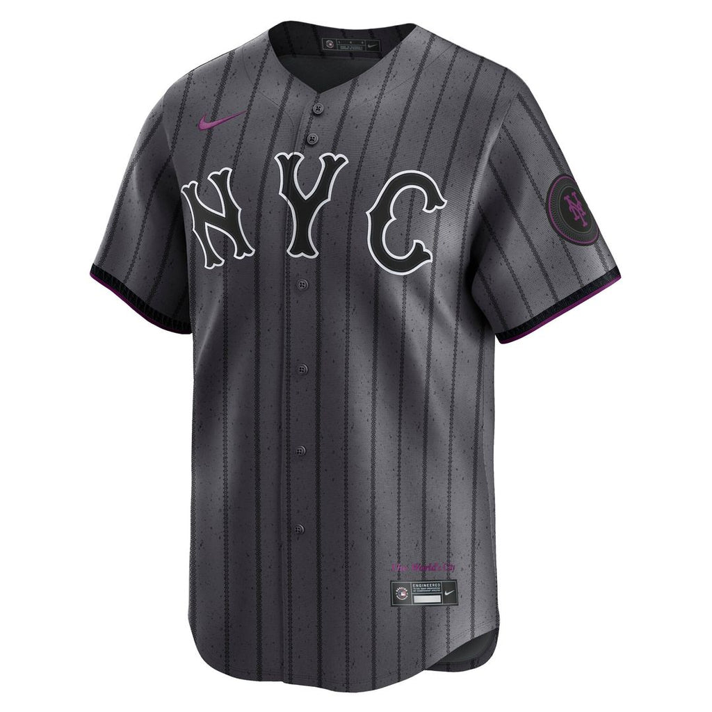 New York Mets Francisco Lindor Nike City Connect Limited Jersey - Gray