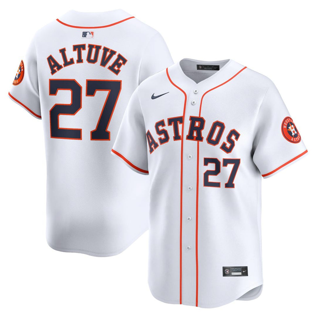 Houston Astros Jose Altuve Nike Home Limited Jersey - White