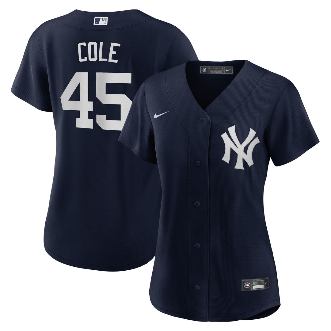 New York Yankees Gerrit Cole Nike Women's Home Replica Jersey - White