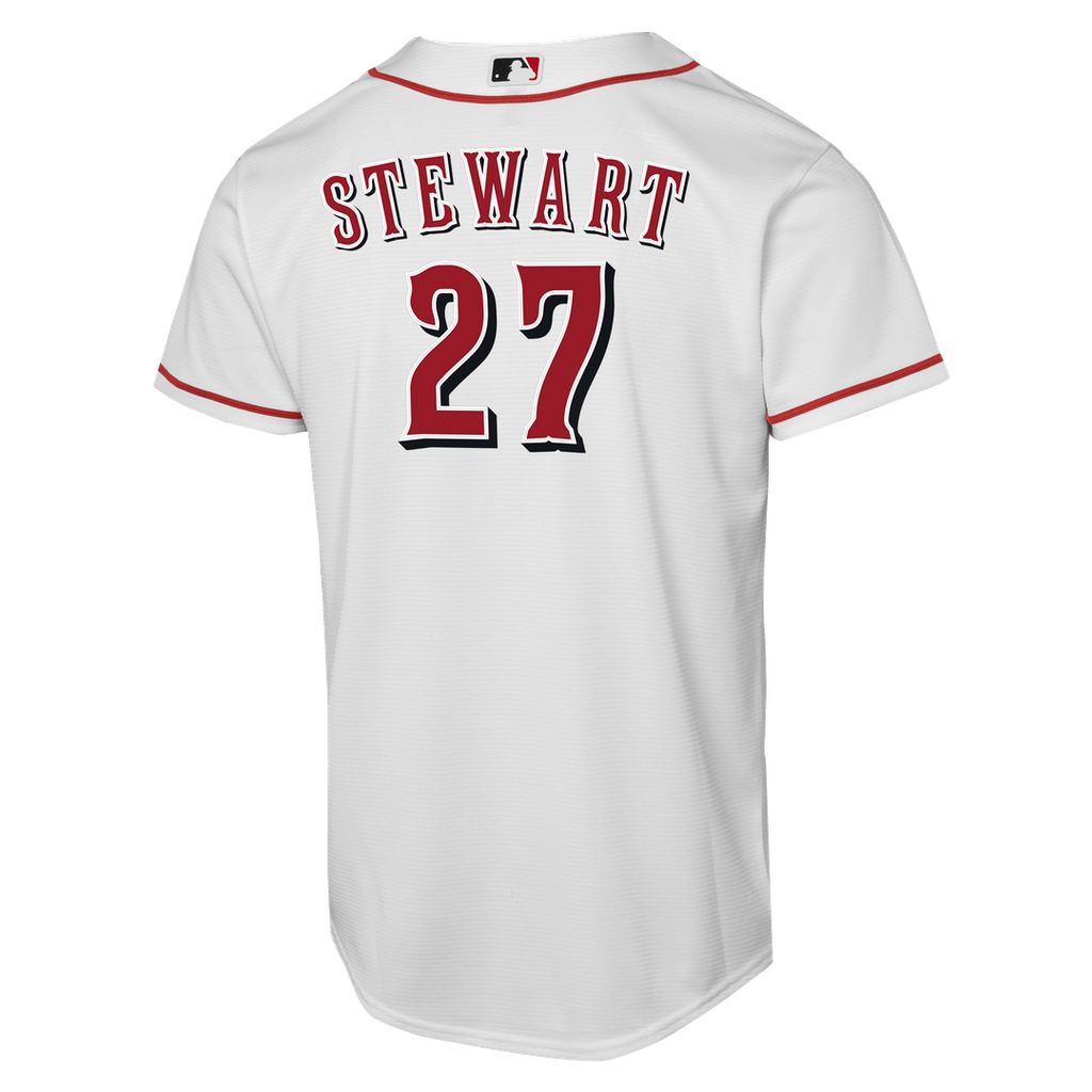 Cincinnati Reds Sal Stewart Nike Youth Home Replica Jersey - White