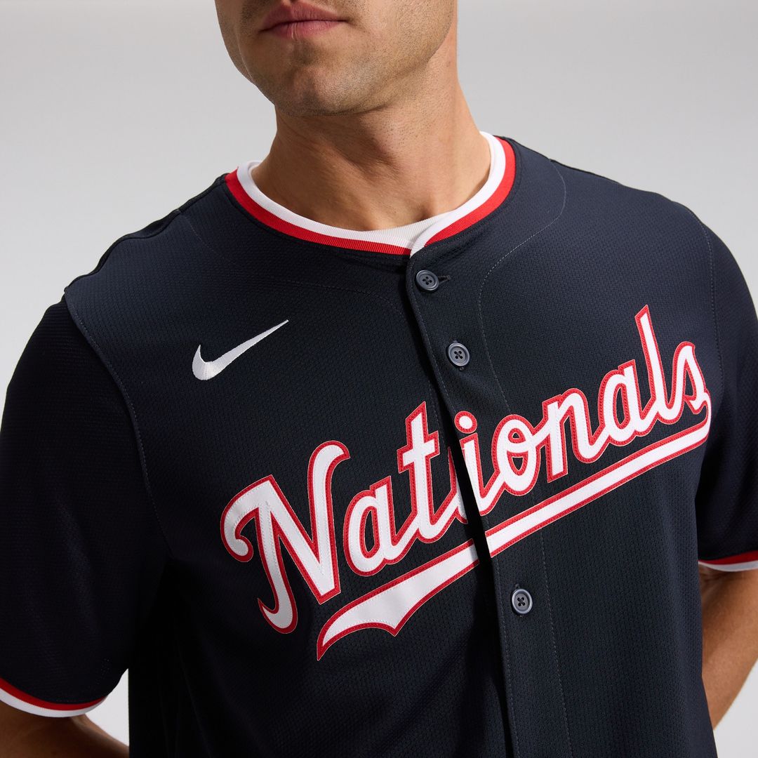 Washington Nationals James Wood Nike Alternate Limited Jersey - Navy