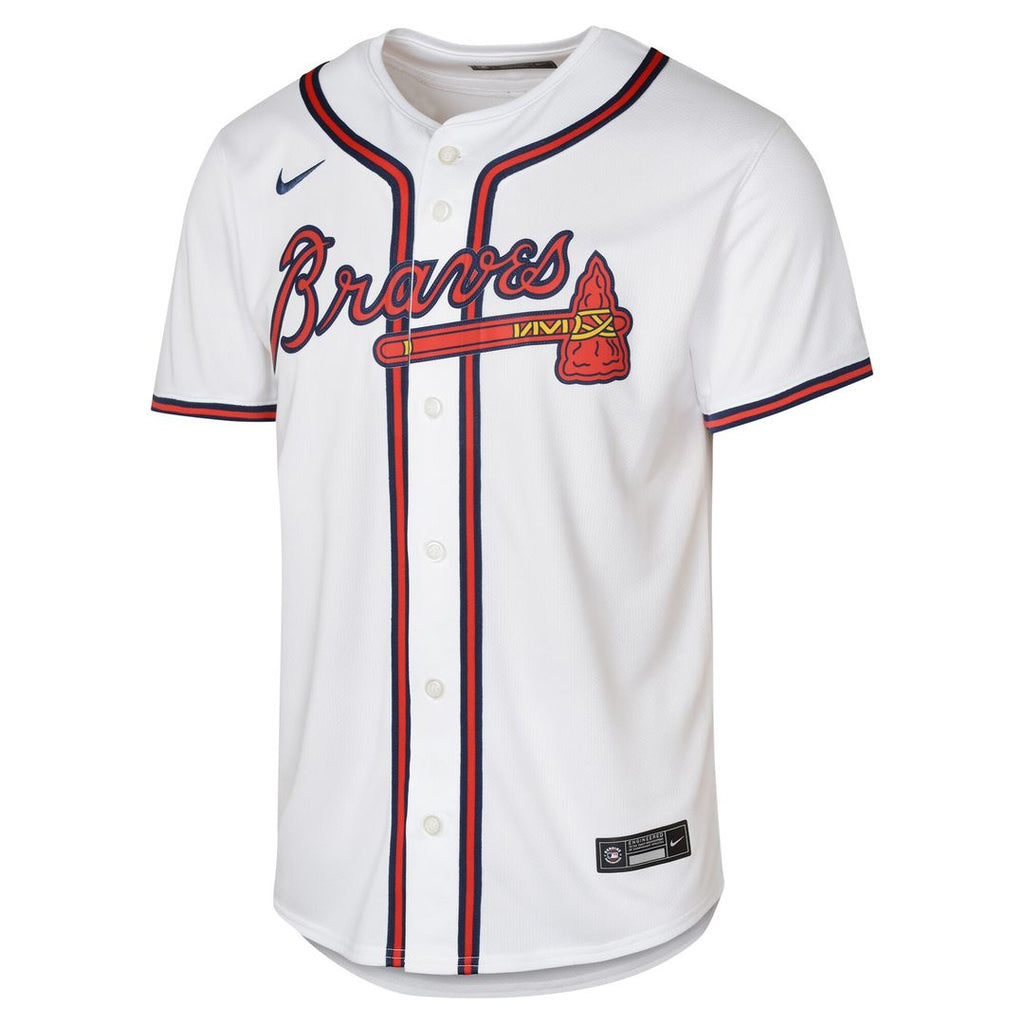 Atlanta Braves Ronald Acuña Jr. Nike Youth Home Limited Jersey - White