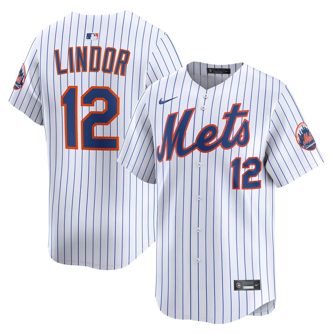 New York Mets Francisco Lindor Nike Road Limited Jersey - Gray