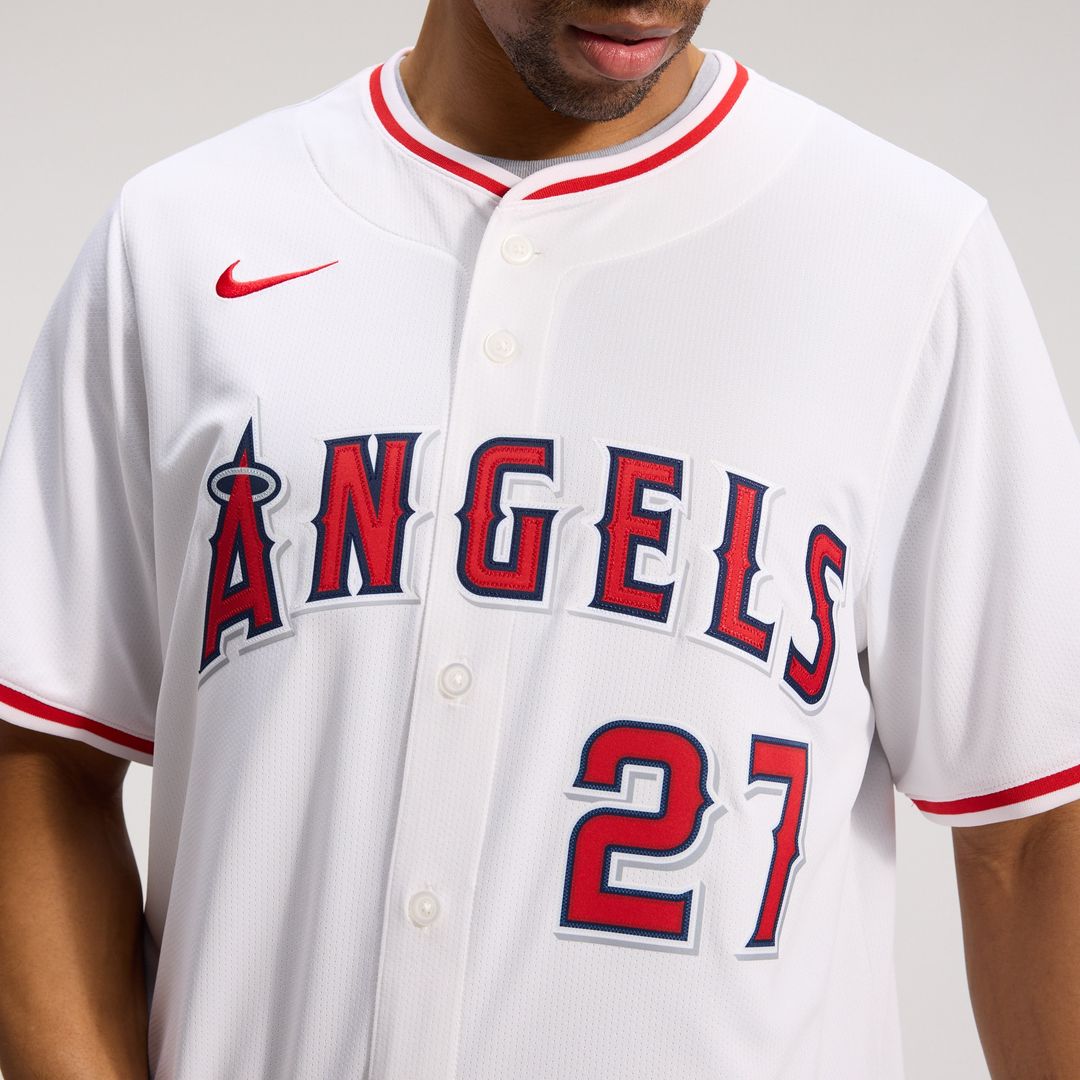 Los Angeles Angels Mike Trout Nike Home Limited Jersey - White