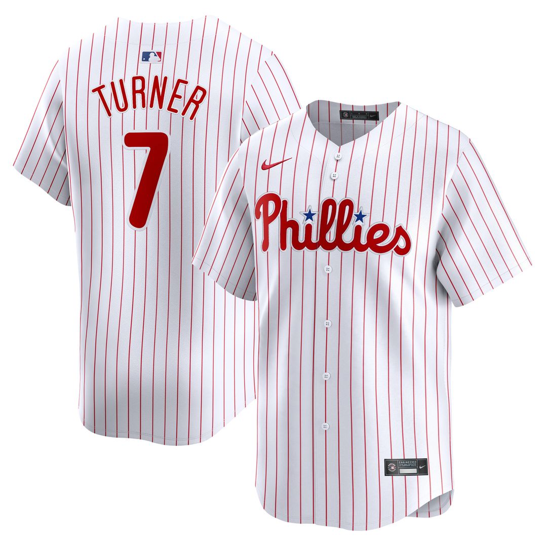 Philadelphia Phillies Trea Turner Nike Home Limited Jersey - White