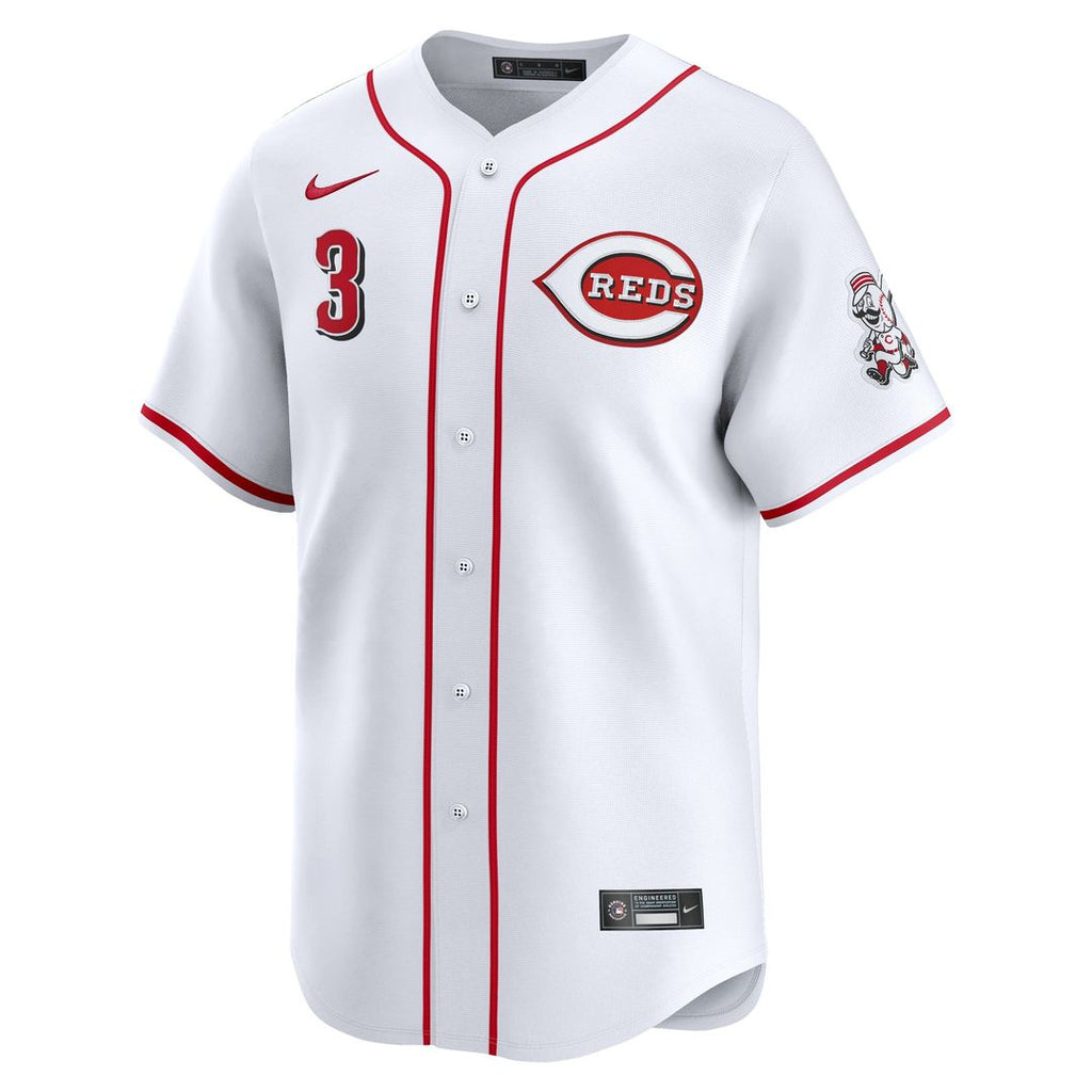 Cincinnati Reds Ke'Bryan Hayes Nike Home Limited Jersey - White