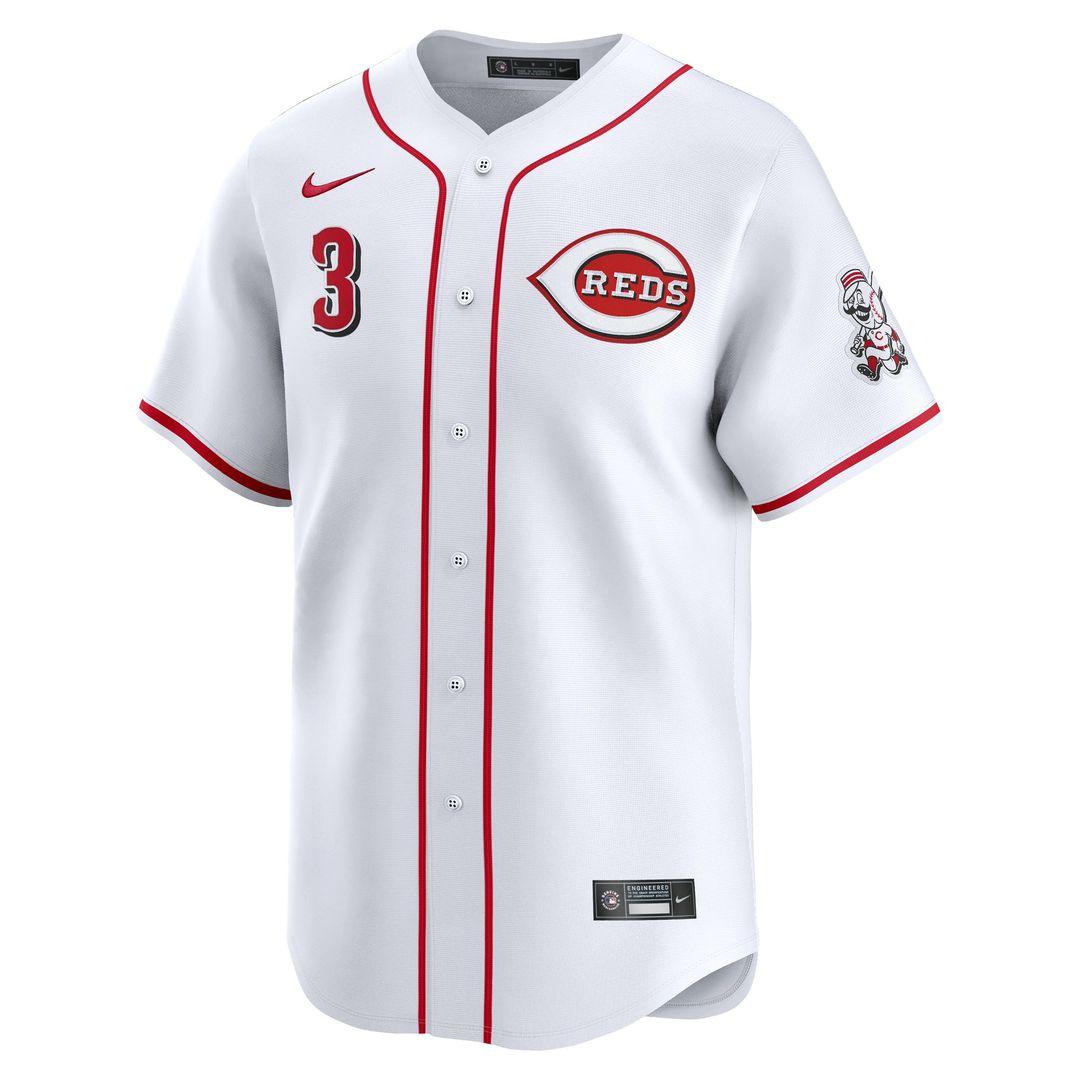Cincinnati Reds Ke'Bryan Hayes Nike Home Limited Jersey - White