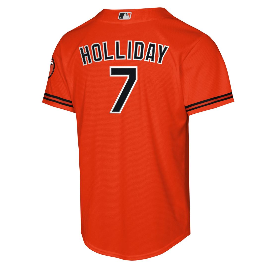 Baltimore Orioles Jackson Holliday Nike Youth Alternate 2 Stadium Jersey - Orange