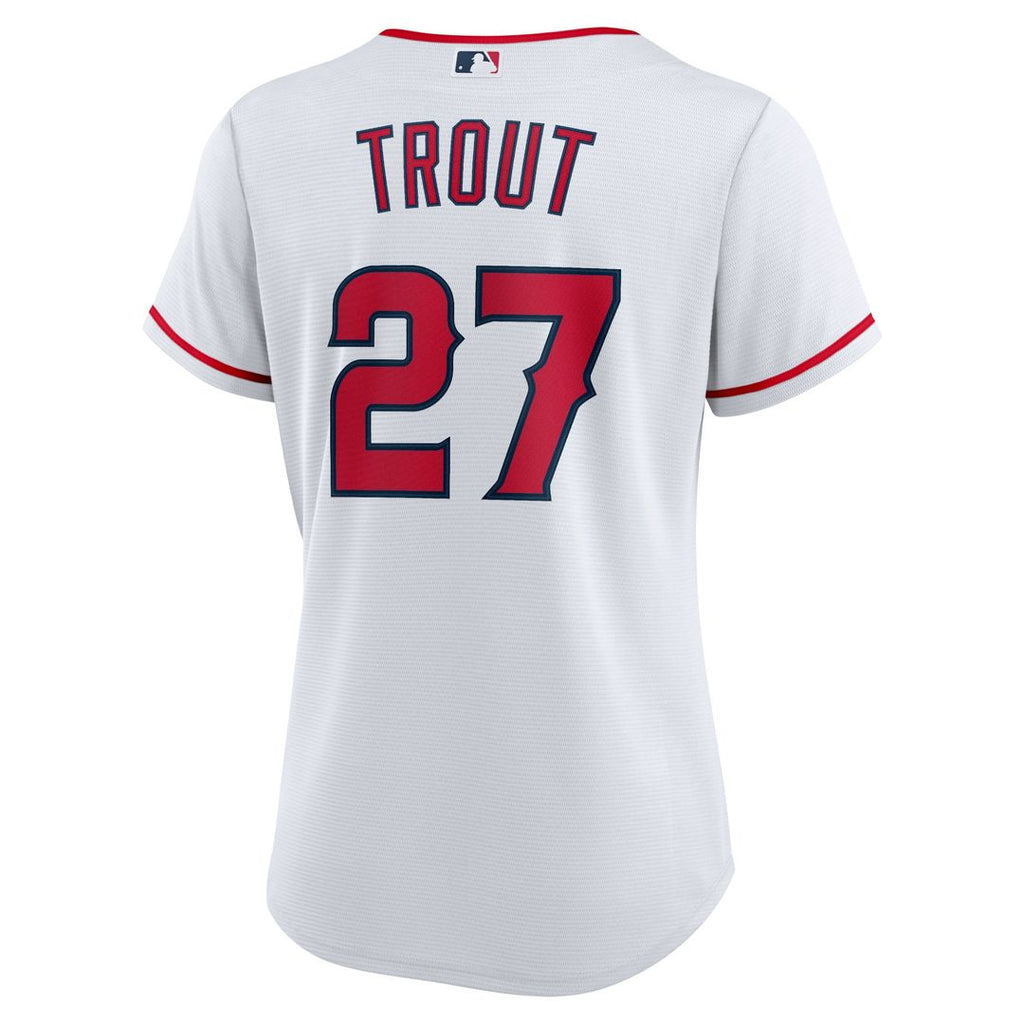 Los Angeles Angels Mike Trout Nike Women's Home Replica Jersey - White