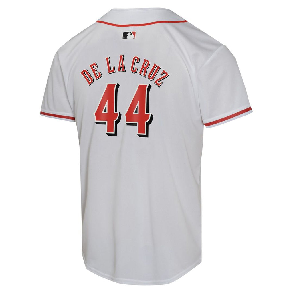 Cincinnati Reds Elly De La Cruz Nike Youth Home Game Jersey - White