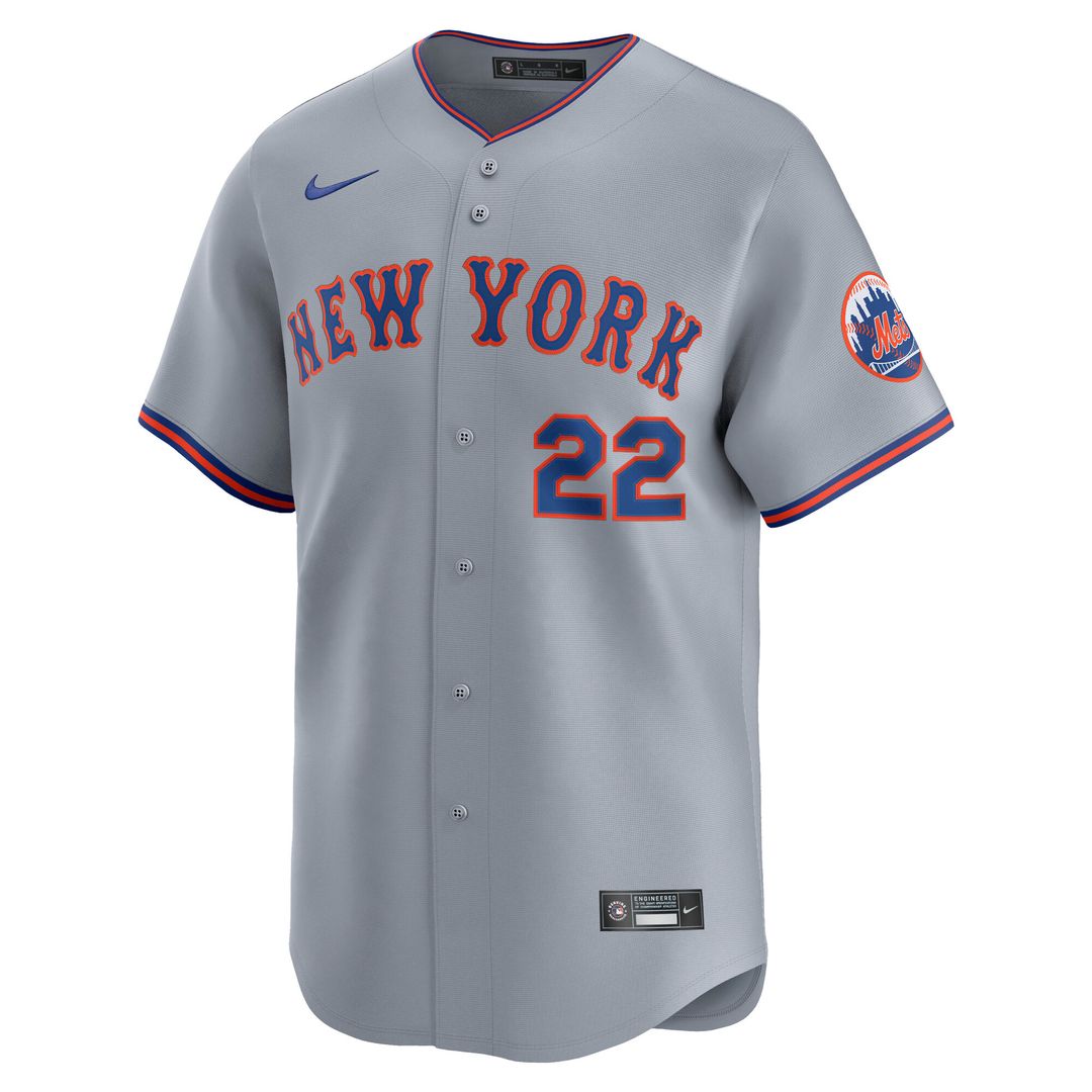 New York Mets Juan Soto Nike Road Limited Jersey - Gray