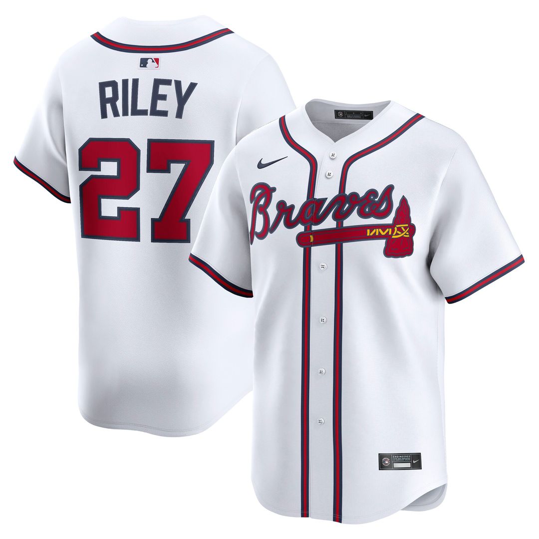 Atlanta Braves Austin Riley Nike Home Limited Jersey - White