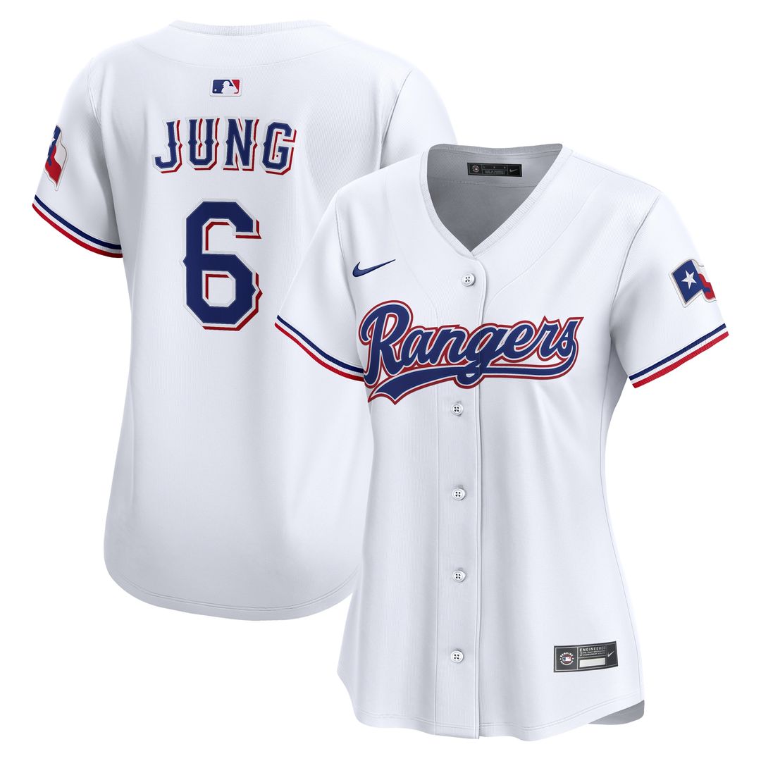 Texas Rangers Josh Jung Nike Women's Home Limited Jersey - White