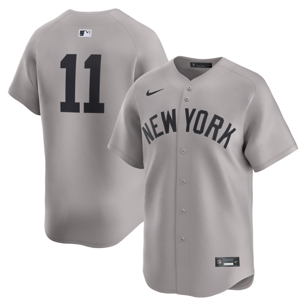 New York Yankees Anthony Volpe Nike Road Limited Jersey - Gray