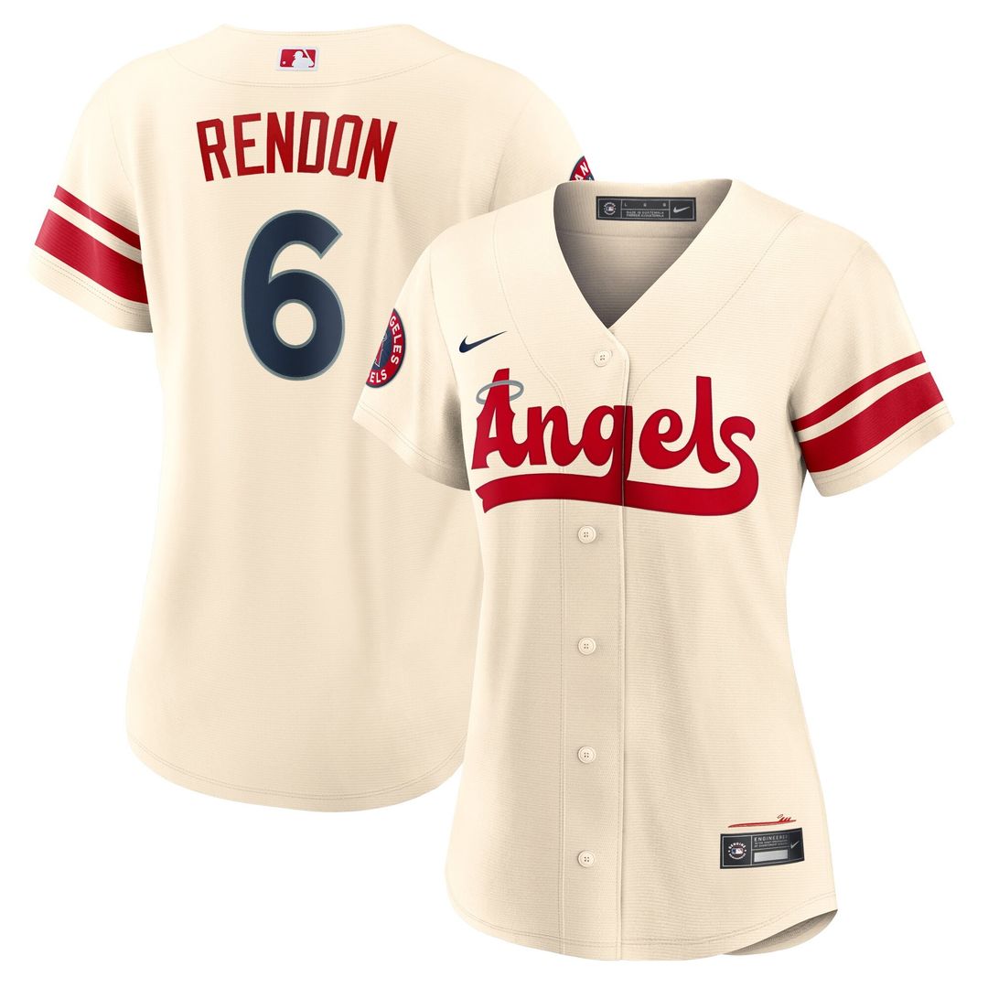 Los Angeles Angels Anthony Rendon Nike Women's City Connect Replica Jersey - Cream