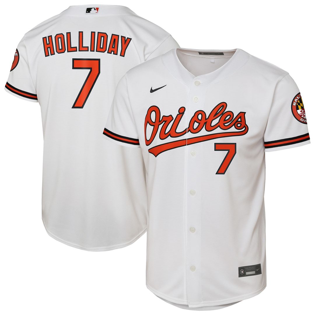 Baltimore Orioles Jackson Holliday Nike Youth Home Stadium Jersey - White