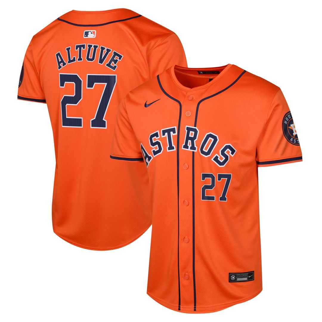 Houston Astros Jose Altuve Nike Youth Alternate Limited Jersey - Orange