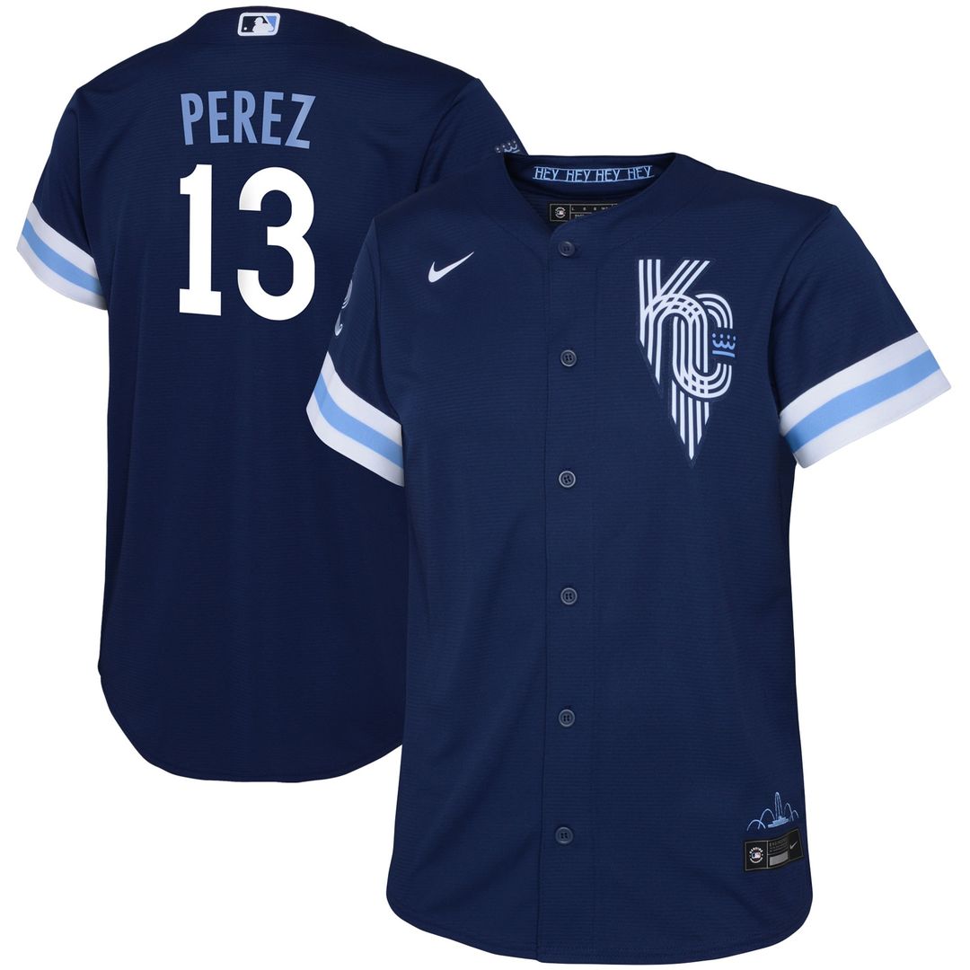 Kansas City Royals Salvador Perez Nike Toddler City Connect Replica Jersey - Navy