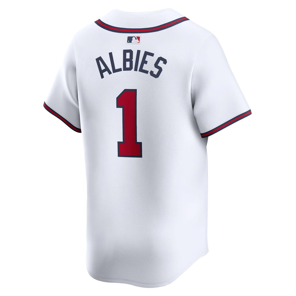Atlanta Braves Ozzie Albies Nike Home Limited Jersey - White