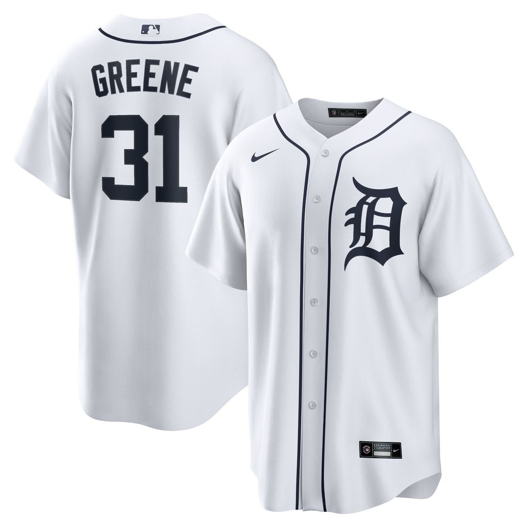 Detroit Tigers Riley Greene Nike Replica Jersey - White