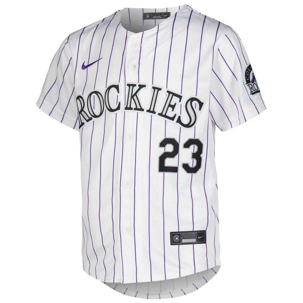 Colorado Rockies Kris Bryant Nike Youth Alternate Limited Jersey - Purple