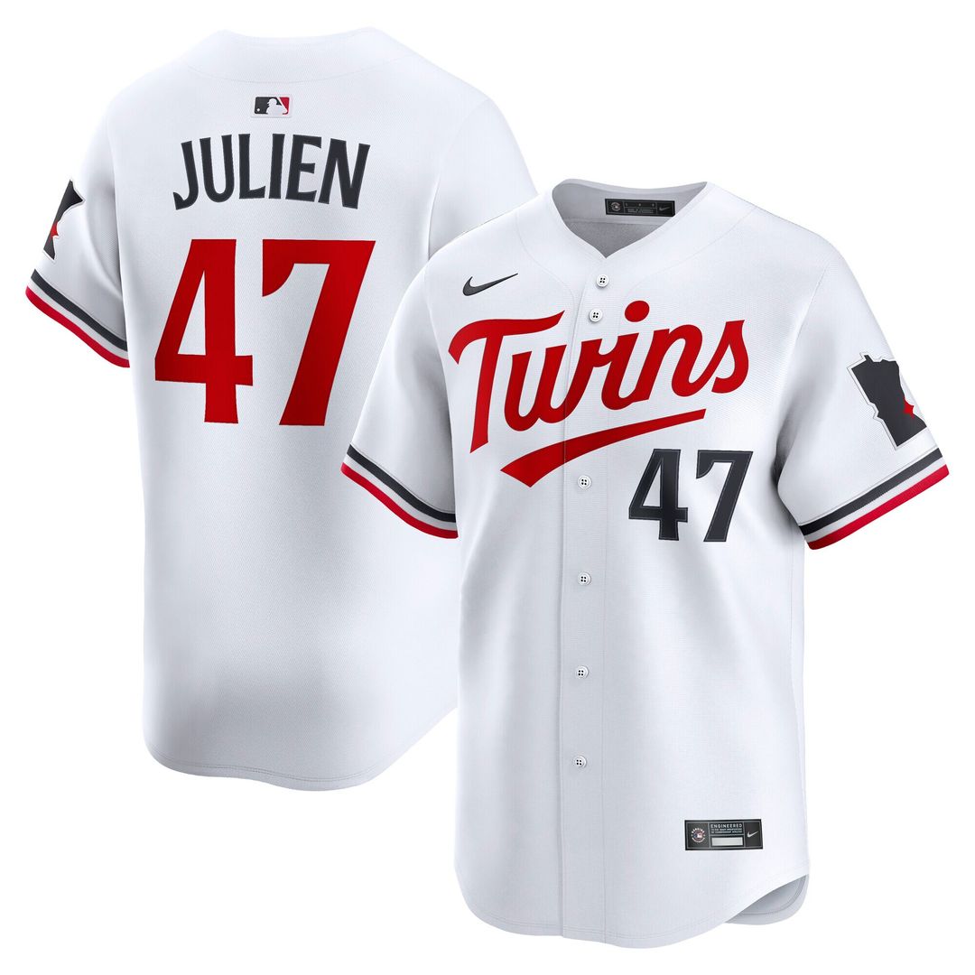 Minnesota Twins Edouard Julien Nike Home Limited Jersey - White