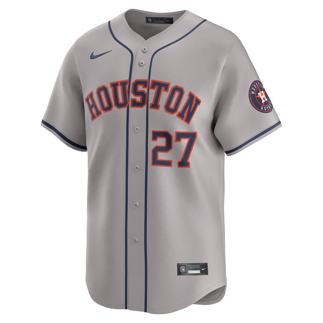 Houston Astros Jose Altuve Nike Road Limited Jersey - Gray