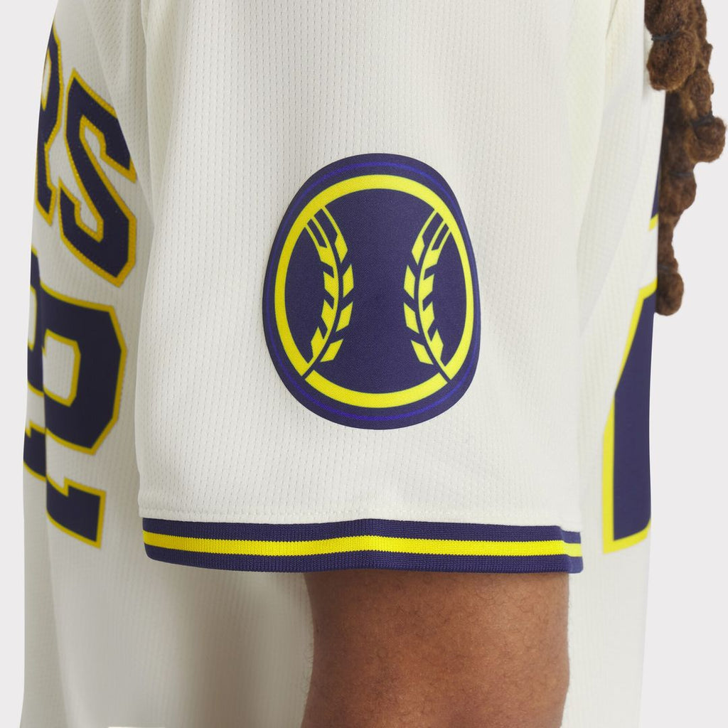 Milwaukee Brewers Christian Yelich Nike Home Limited Jersey - Cream
