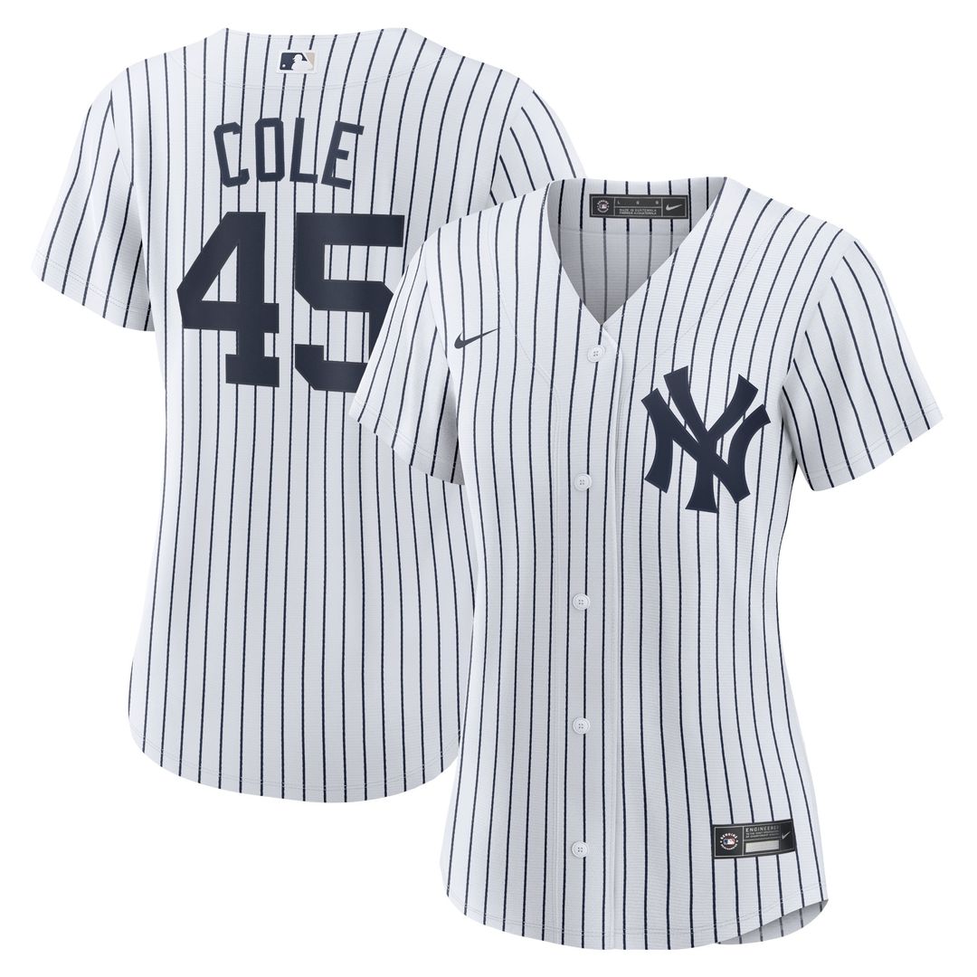 New York Yankees Gerrit Cole Nike Women's Home Replica Jersey - White