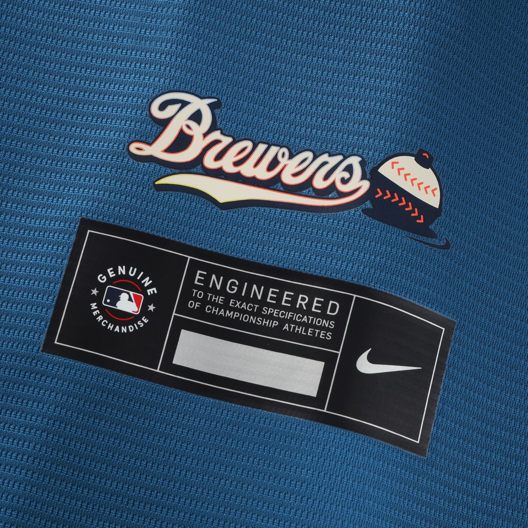 Milwaukee Brewers William Contreras Nike 2026 City Connect Stadium Jersey - Mineral Blue