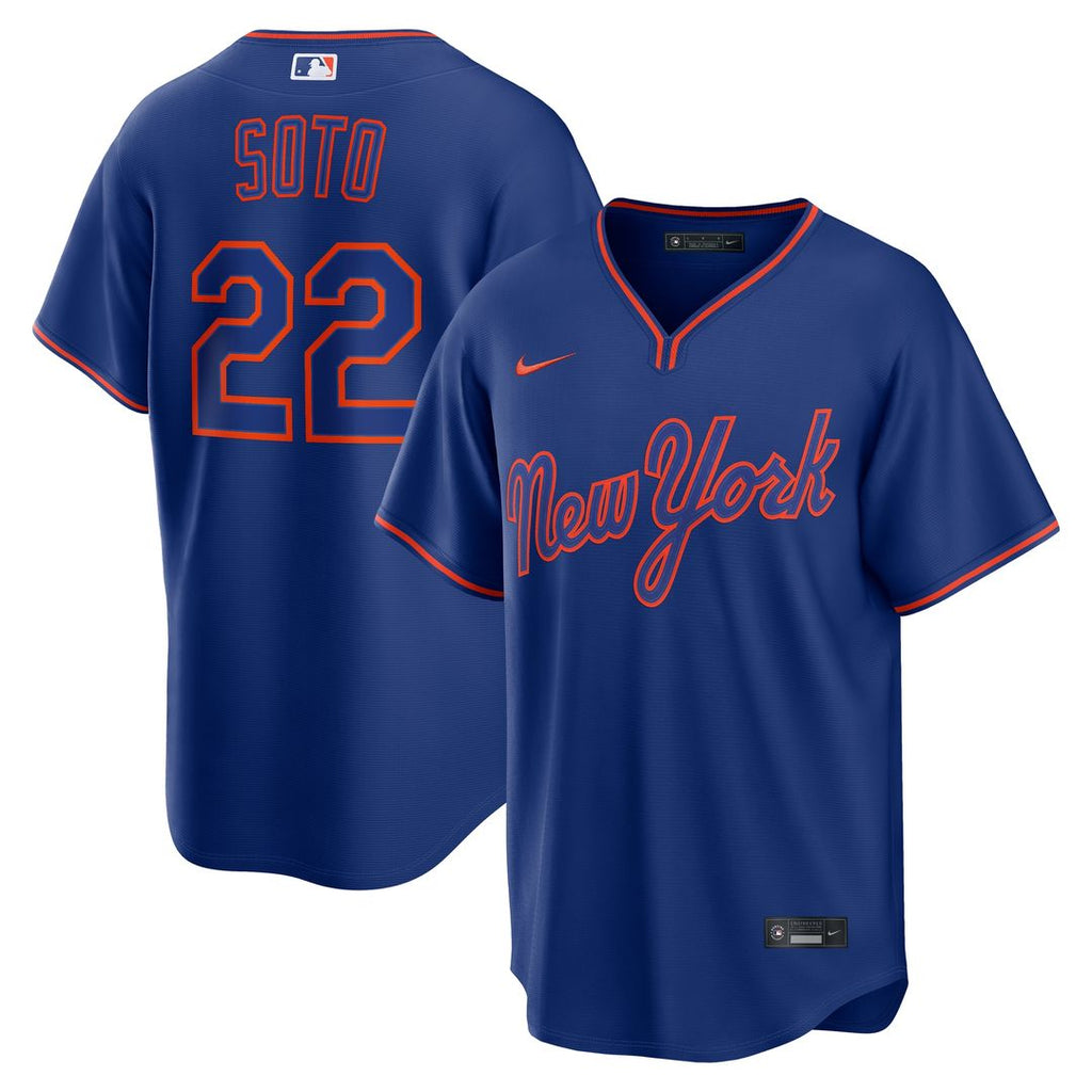 New York Mets Juan Soto Nike Road Replica Jersey - Gray