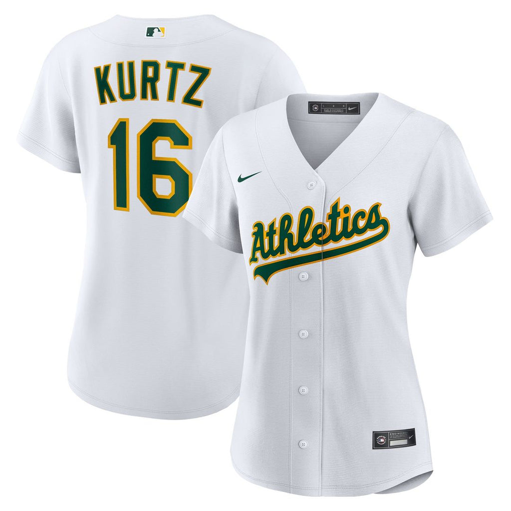 Athletics Nick Kurtz Nike Women's Home Replica Jersey - White